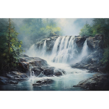 Waterfall Painting Wall Art